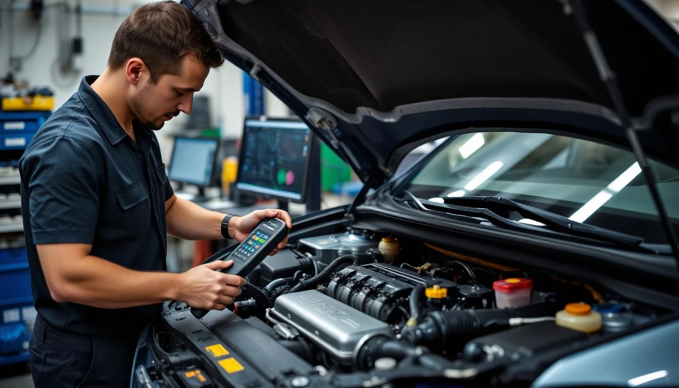 Image Car Repair and Engine Diagnostics